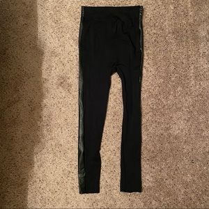 Lane Bryant Leather Trim Leggings